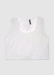 Top sangallo with wide shoulder straps - S