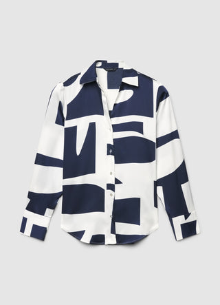 Camicia con colletto classico e stampe