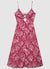 Midi dress with straps and cut-out