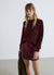 Crew neck jumper with raglan sleeves