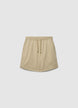 Leinenmisch-Joggingshorts - S