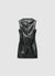 Abito minidress senza maniche con zip sul retro
