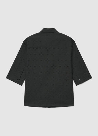 Camicia oversize in sangallo