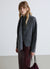 Cardigan con collo sciarpa e bottoni