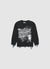 Maglia con stampa lettering e strappi