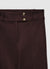High-waisted bootcut trousers with double button fastening