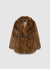 Cappotto midi effetto pelo con cintura