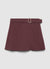 Skort with belt and buckle