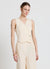 Solid colour crossed vest suit