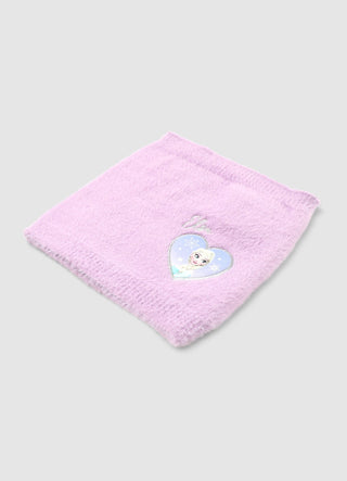 Faux fur neck warmer with Frozen® patch