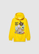 Oversize Hoodie mit Kapuze und Monster-Print - 4-5
