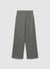 Pantaloni palazzo con pinces e motivo spinato