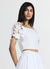 Blusa maniche pizzo