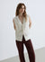 Gilet in maglia traforata con scollo a V