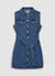 Vestito smanicato in denim