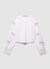 Camicia crop con fiocchi applicati