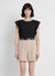 Solid colour tailored bermuda shorts