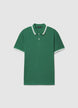 T-shirt polo con profili a righe - 4XL
