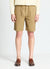 Pantaloncini jogger misto lino tinta unita