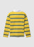 T-shirt a righe con collo polo