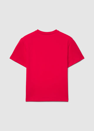 Uni-Farbener Rundhalsausschnitt T-Shirt