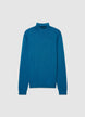 Pull col roulé uni - S