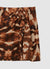 Pareo corto con stampa tie-dye e nodo
