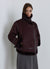 Sheepskin-effect jacket with asymmetrical zip
