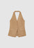 Halterneck long waistcoat