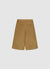 Bermuda-Shorts aus einfarbigem Rippstrick