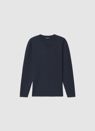 Pull-over uni à col rond