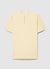 Uni-T-Shirt mit Serafino-Kragen