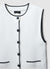 Gilet in maglia profili contrasto