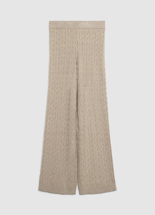 Braided palazzo trousers