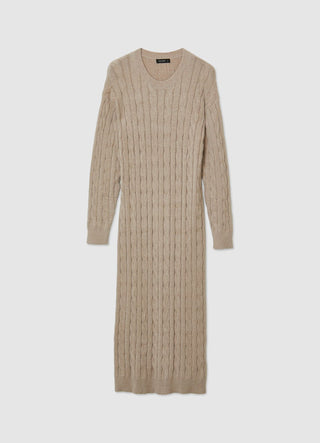 Vestito lungo a trecce