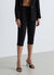 Pantalon capri tailleur uni