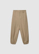Straight trousers with elasticated hem - XS