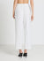 Striped trousers with an elasticated waistband and cuffed hems