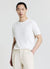 Solid-coloured crew-neck T-shirt
