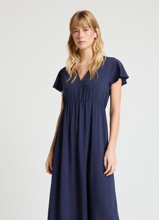 Robe à manches volantées