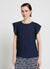 Blusa con maniche a volant
