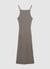 Geripptes langes Kleid