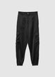 Pantalon cargo en simili satin - XS