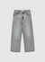 Jeans wide leg con strass