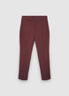 Zigarettenhose aus Baumwoll-Satin - M