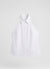 Top halter con colletto e nodo