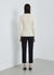 Cardigan a coste con colletto a revers