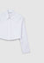 Solid colour crop shirt