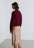 Solid colour Perkins collar jumper