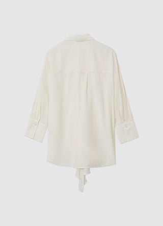 Camicia rouches laccio